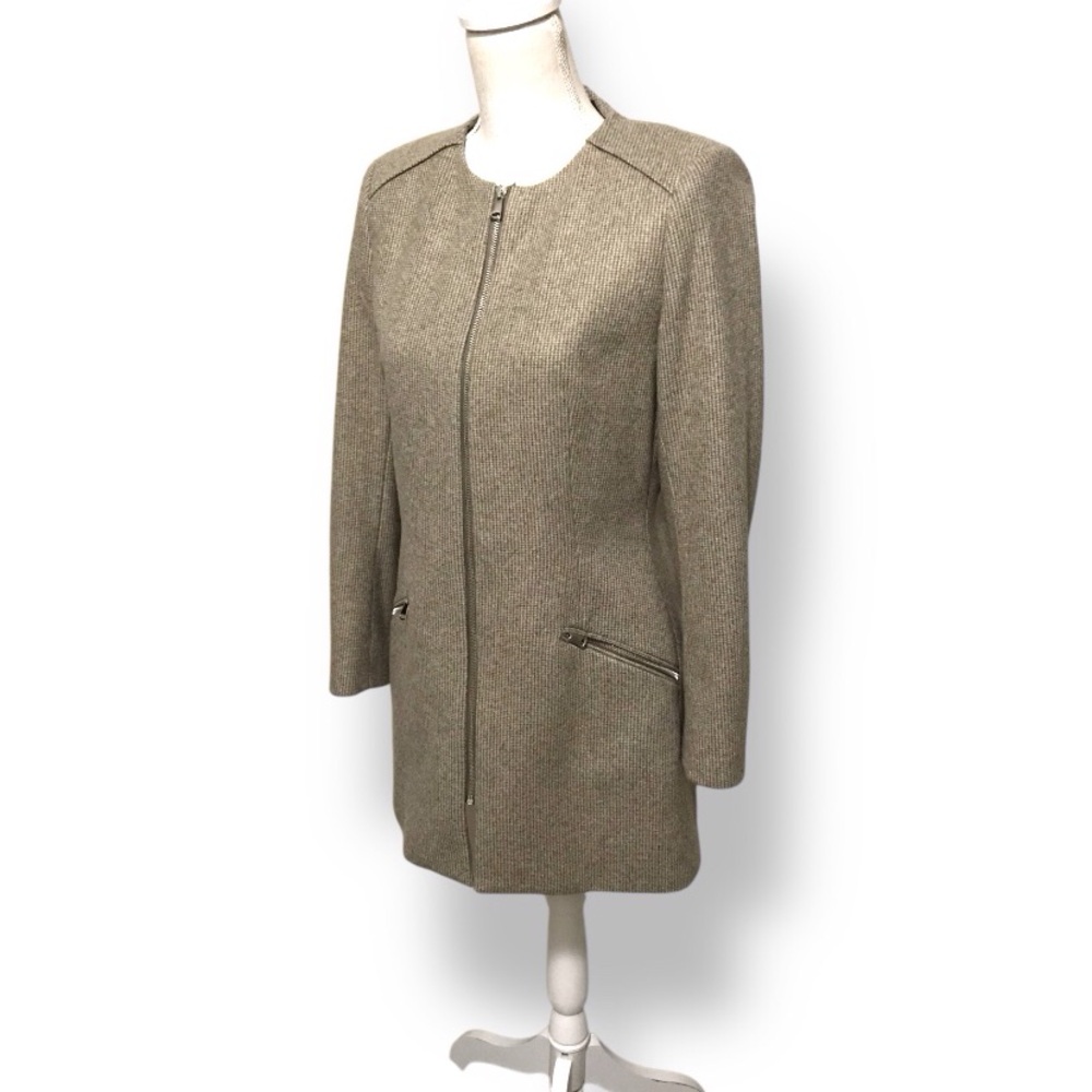 NWT Zara flecked zip front Frock coat - Picture 15 of 16